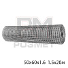Сетка сварная 50х60х1.6 рулон 1.5х20м